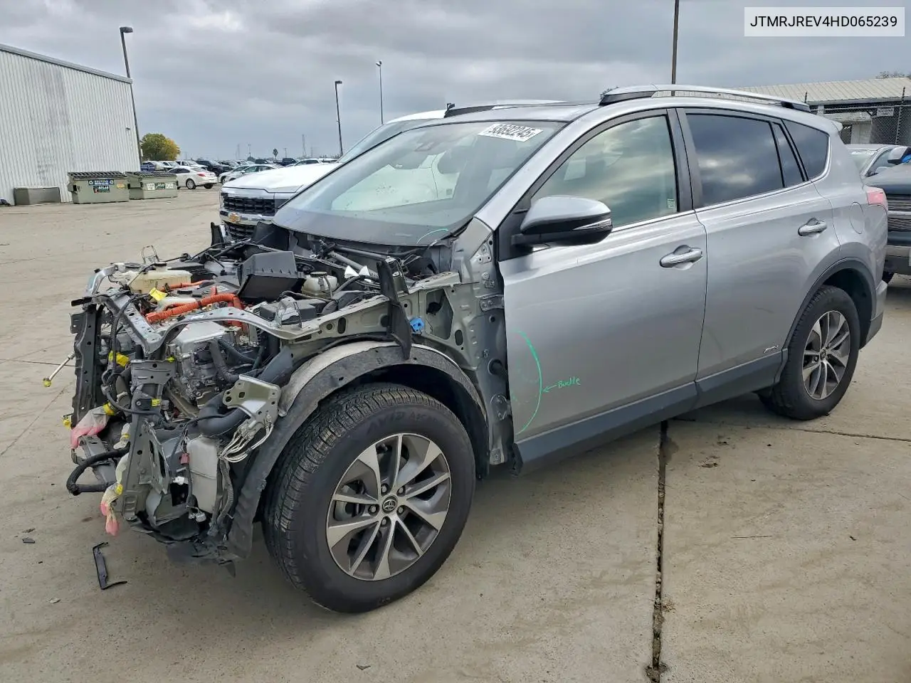 JTMRJREV4HD065239 2017 Toyota Rav4 Hv Le