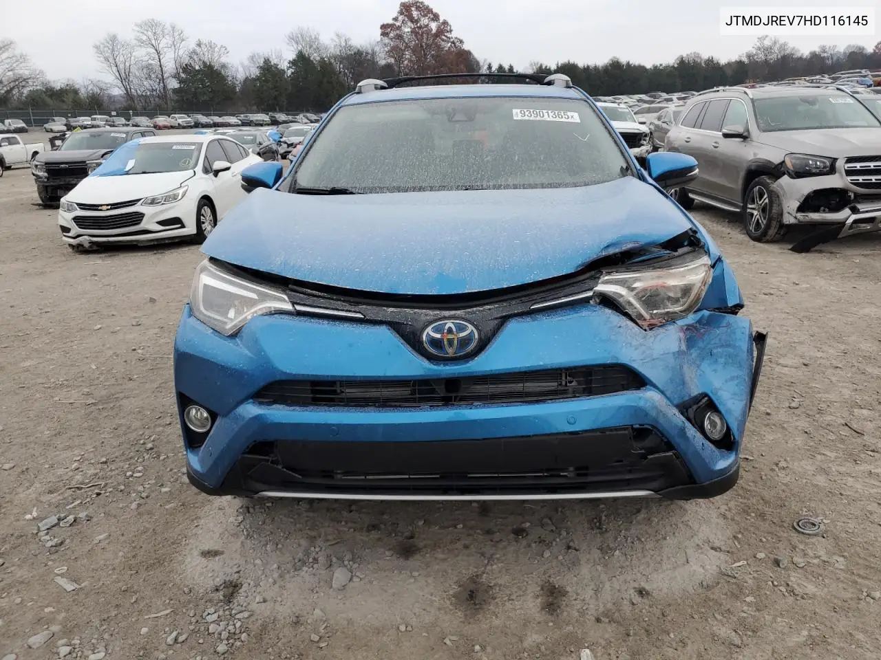 JTMDJREV7HD116145 2017 Toyota Rav4 Hv Limited