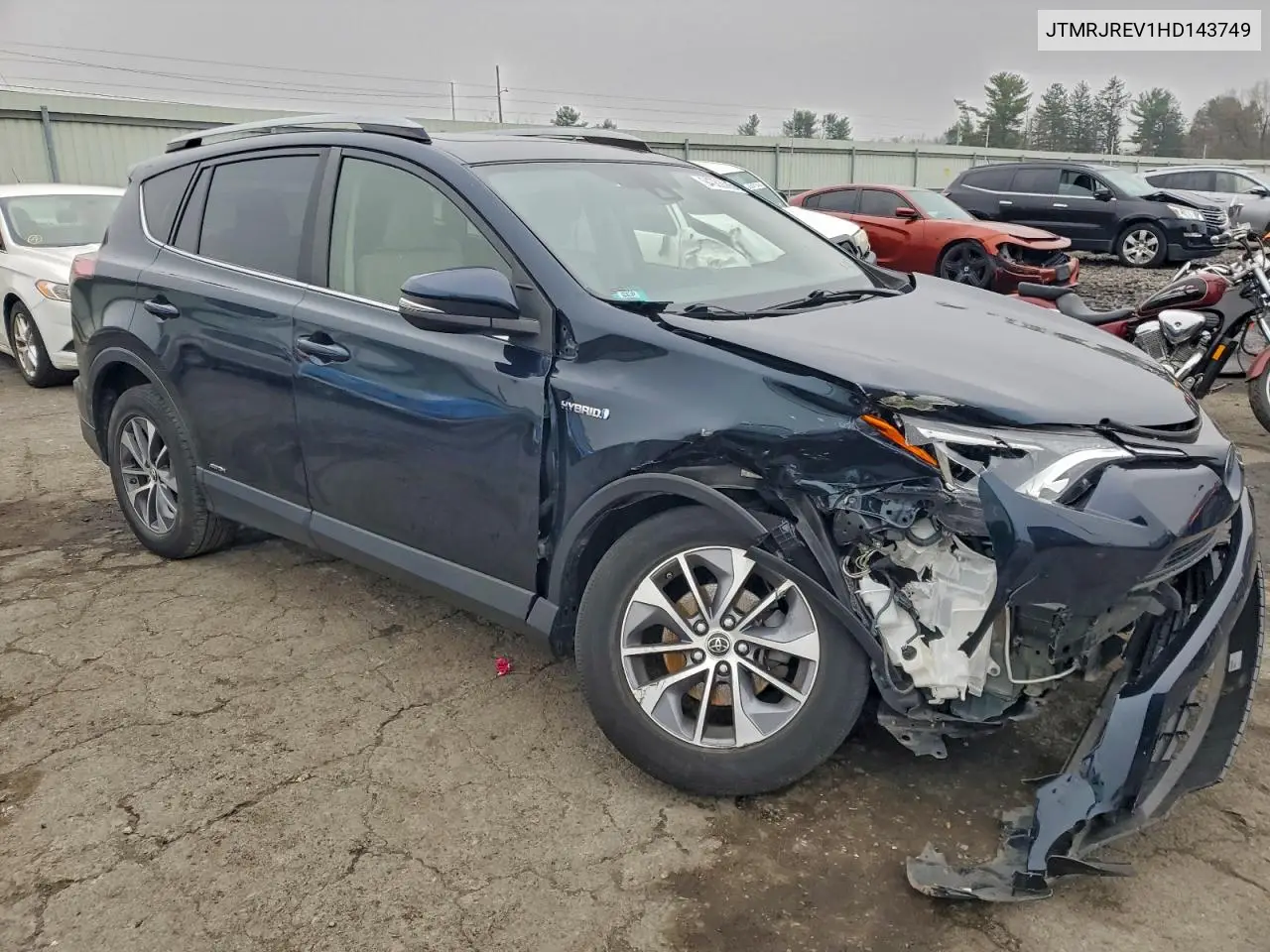 JTMRJREV1HD143749 2017 Toyota Rav4 Hv Le