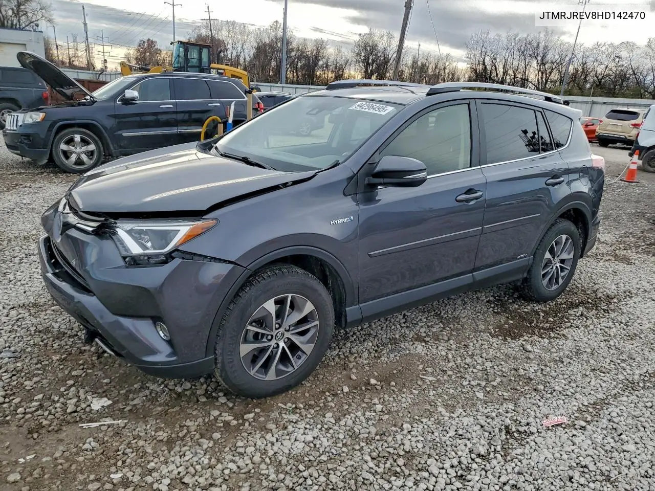 JTMRJREV8HD142470 2017 Toyota Rav4 Hv Le