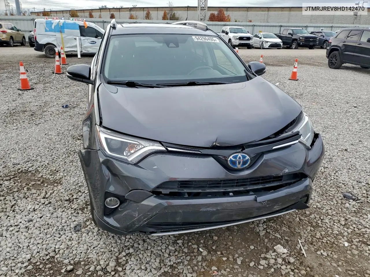 JTMRJREV8HD142470 2017 Toyota Rav4 Hv Le