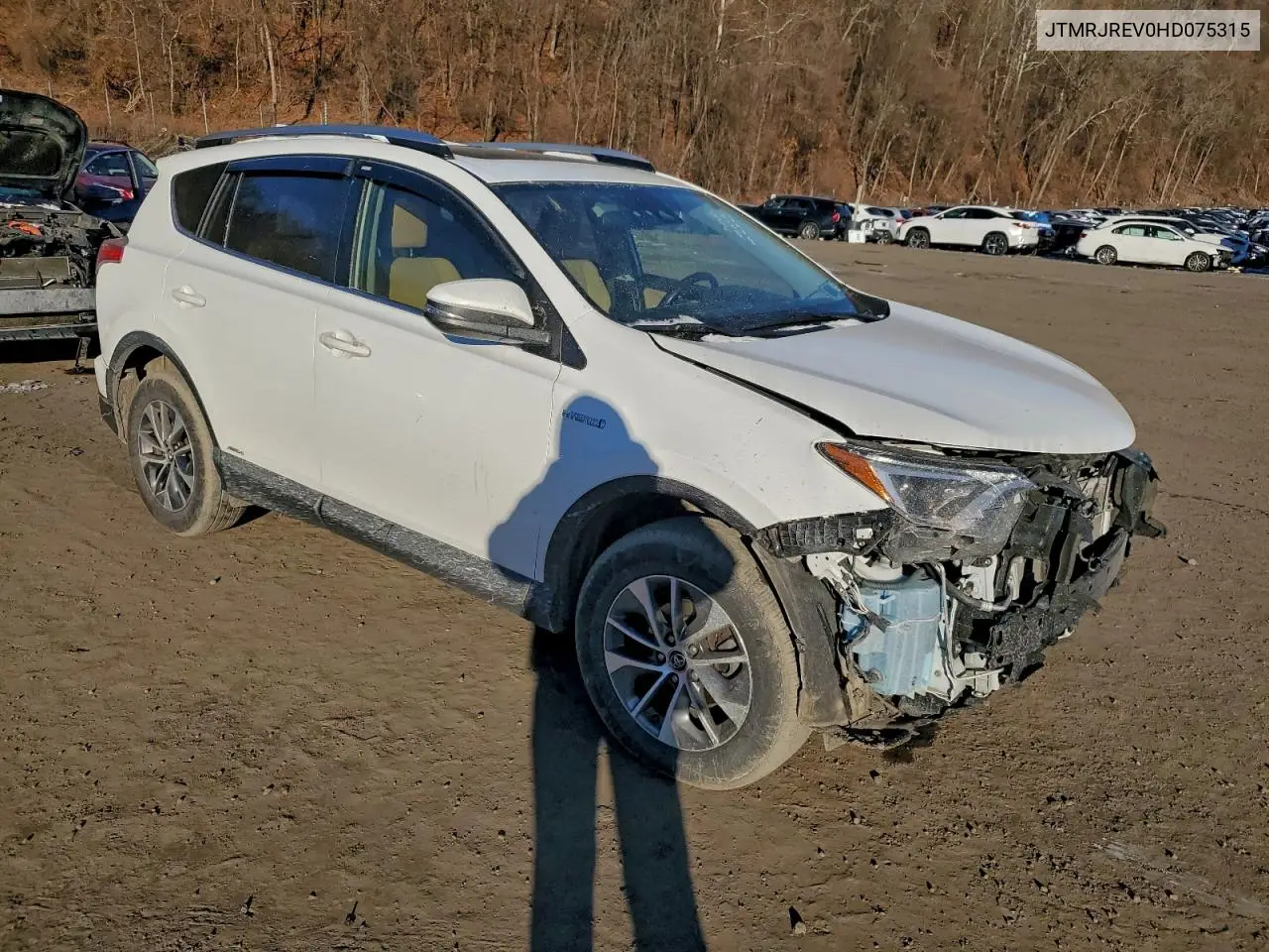 JTMRJREV0HD075315 2017 Toyota Rav4 Hv Le