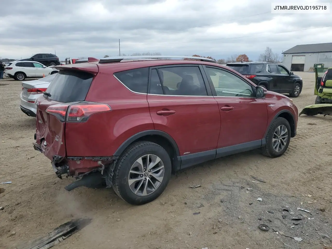 JTMRJREV0JD195718 2018 Toyota Rav4 Hv Le