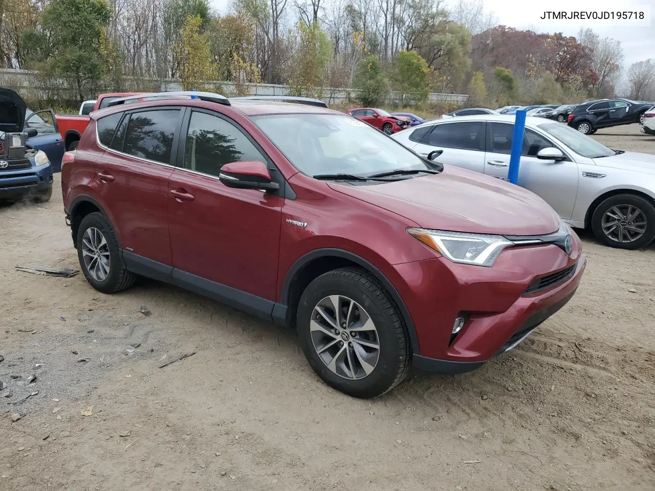 JTMRJREV0JD195718 2018 Toyota Rav4 Hv Le