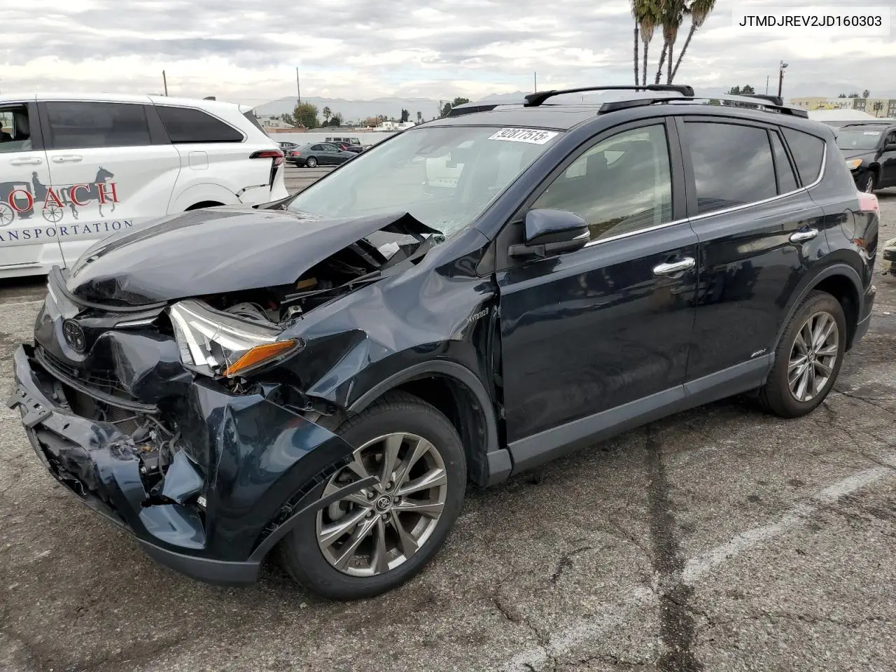 JTMDJREV2JD160303 2018 Toyota Rav4 Hv Limited