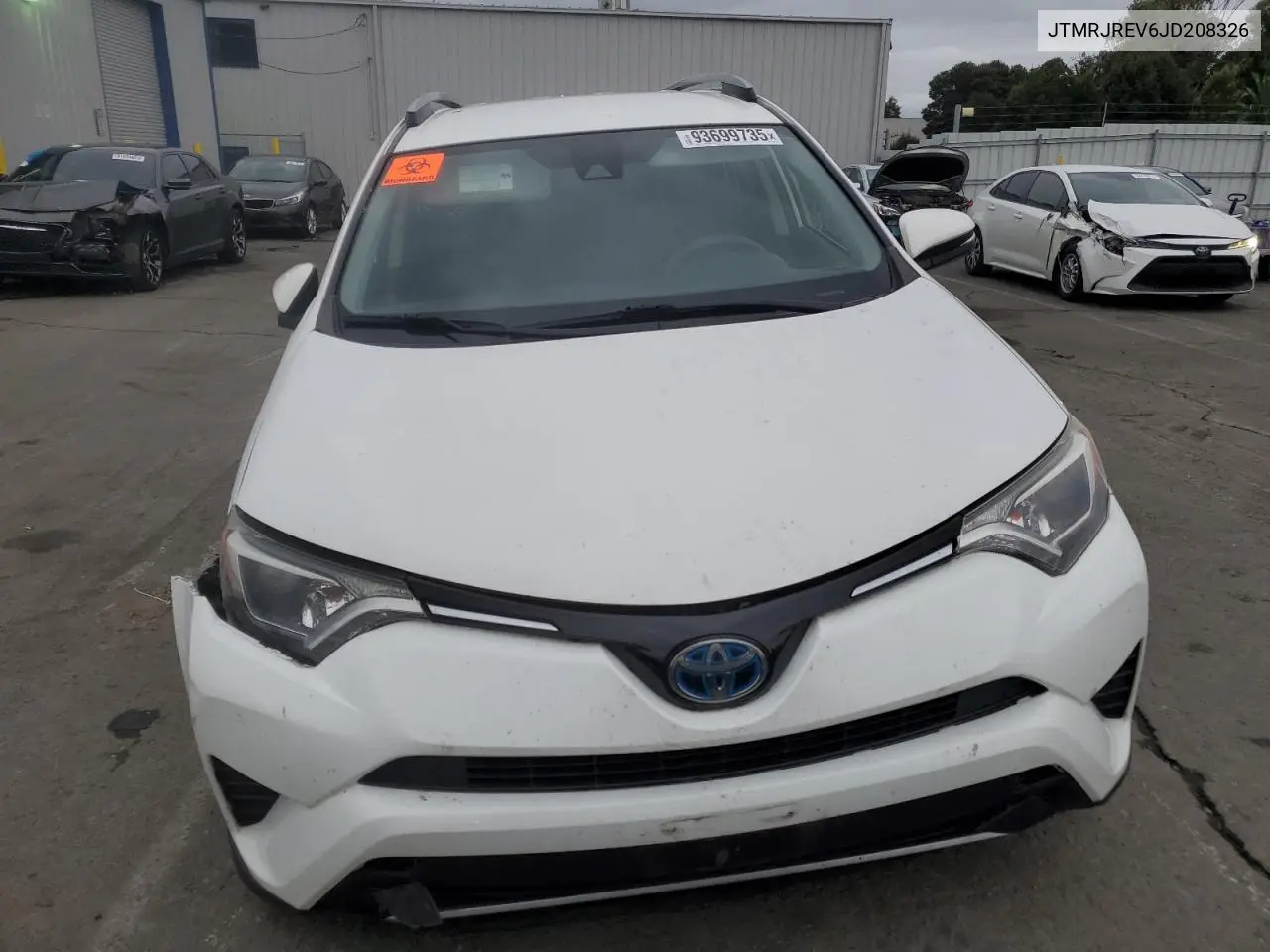 JTMRJREV6JD208326 2018 Toyota Rav4 Hv Le