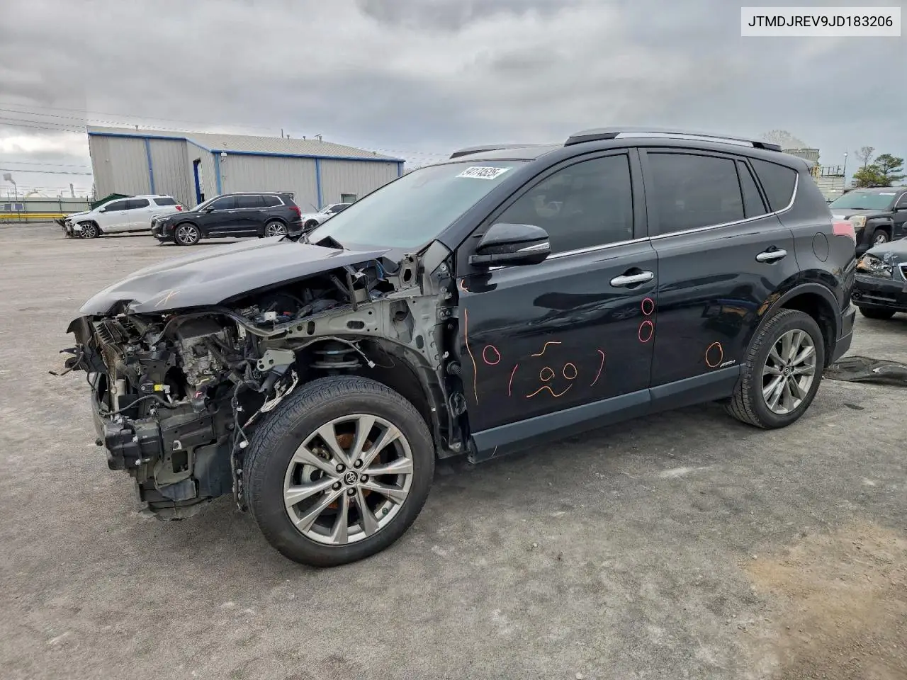 JTMDJREV9JD183206 2018 Toyota Rav4 Hv Limited