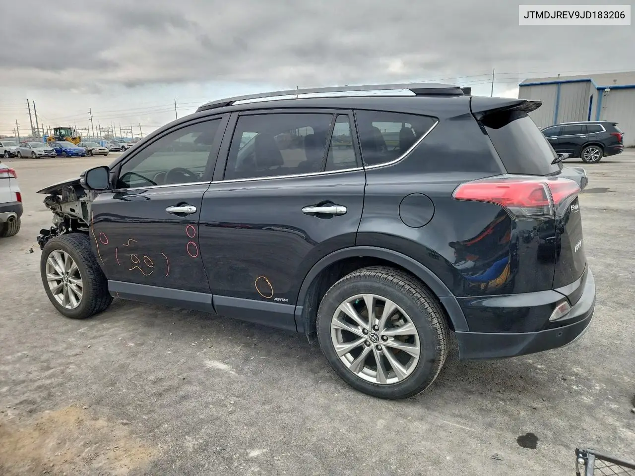 JTMDJREV9JD183206 2018 Toyota Rav4 Hv Limited