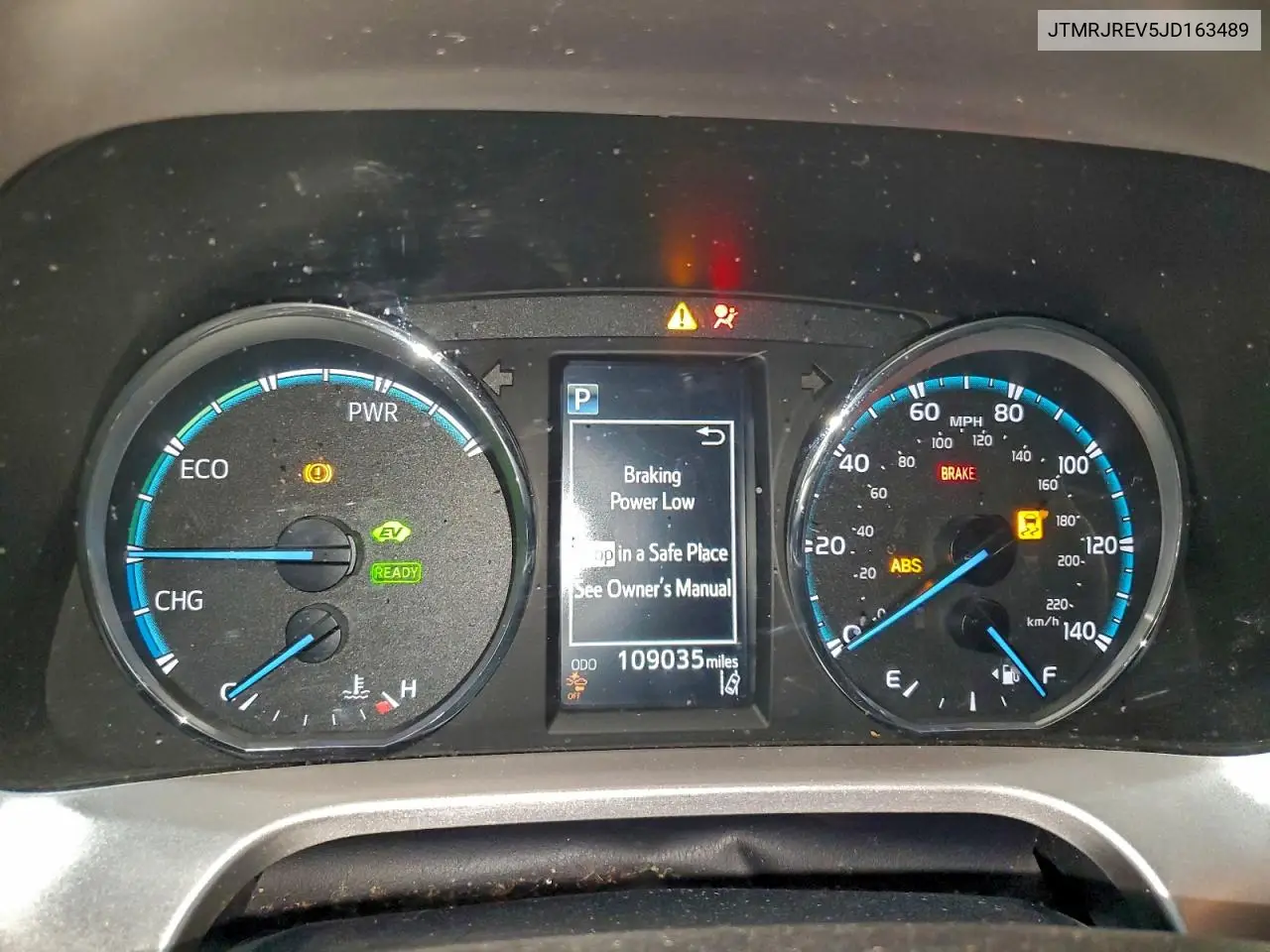 JTMRJREV5JD163489 2018 Toyota Rav4 Hv Le