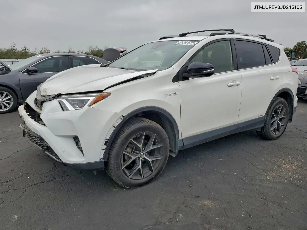 JTMJJREV3JD245105 2018 Toyota Rav4 Hv Se