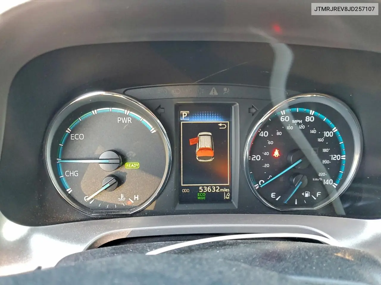 JTMRJREV8JD257107 2018 Toyota Rav4 Hv Le