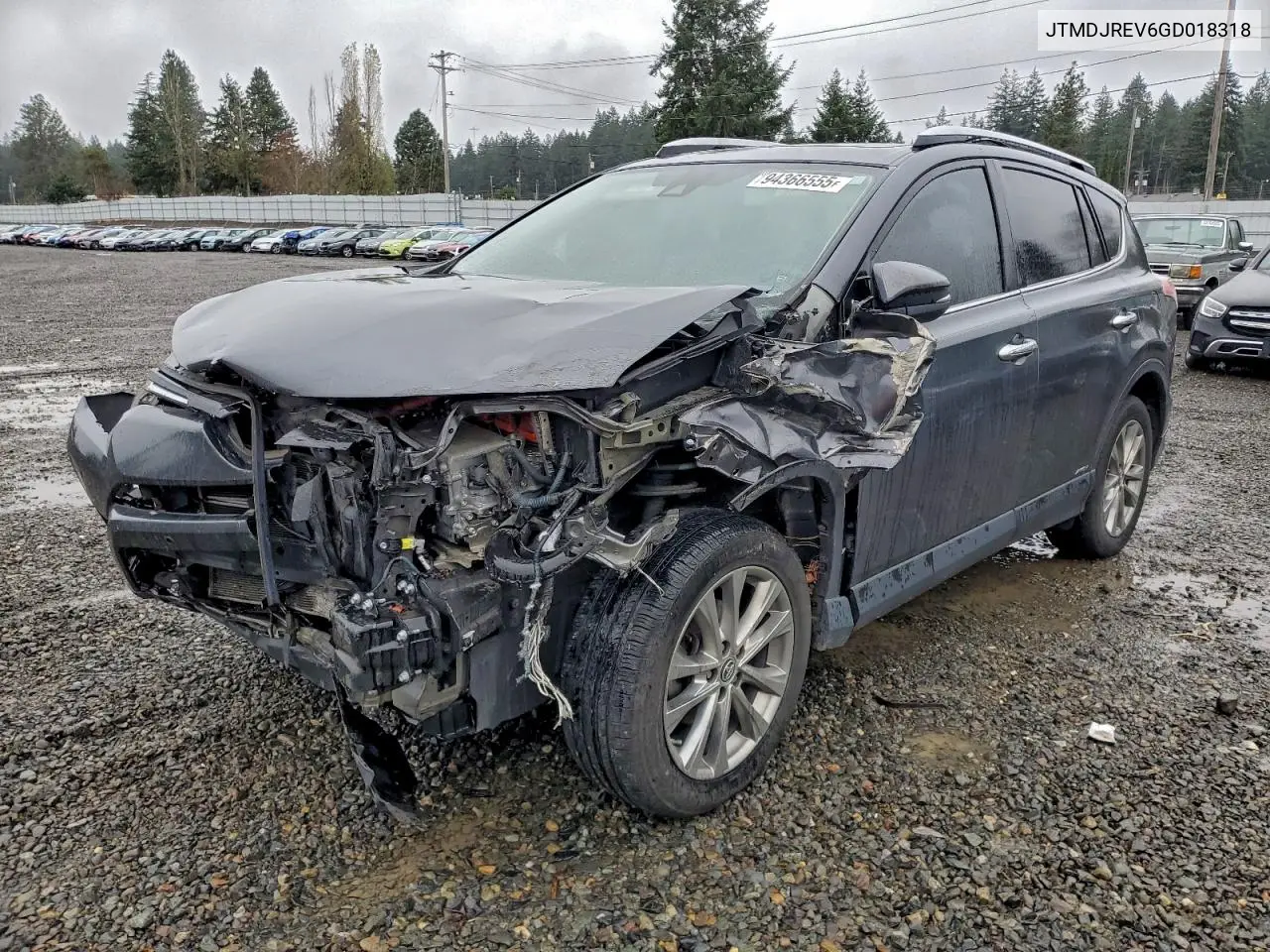 JTMDJREV6GD018318 2016 Toyota Rav4 Hv Limited