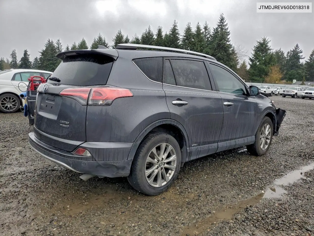 JTMDJREV6GD018318 2016 Toyota Rav4 Hv Limited