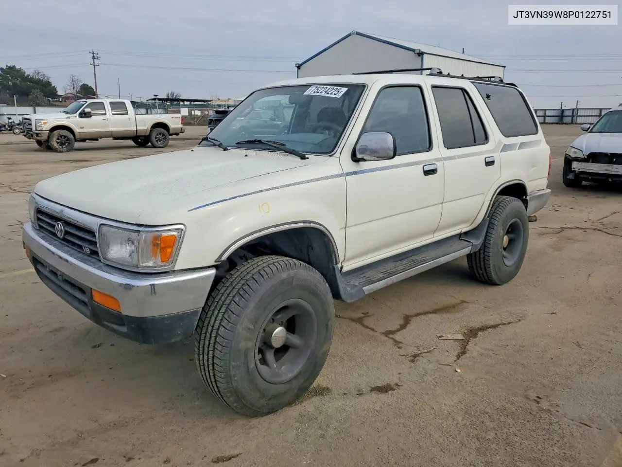 1993 Toyota 4Runner Sr5 V6 VIN: JT3VN39W8P0122751 Lot: 75224225
