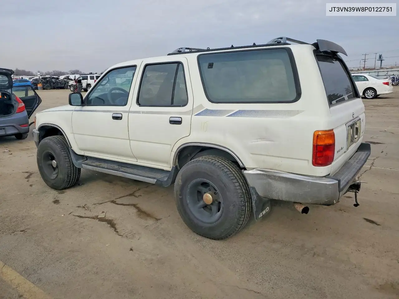 1993 Toyota 4Runner Sr5 V6 VIN: JT3VN39W8P0122751 Lot: 75224225