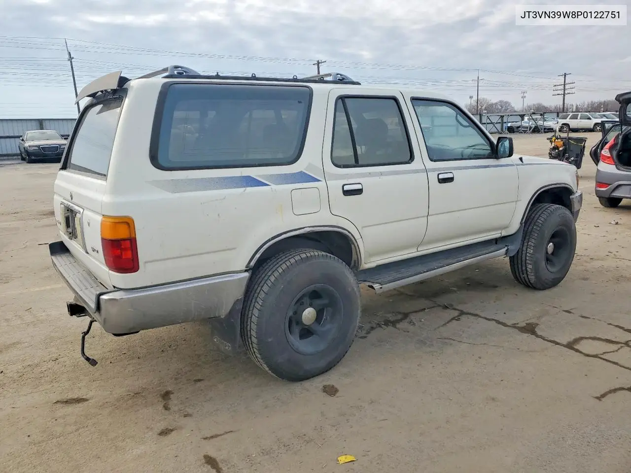 1993 Toyota 4Runner Sr5 V6 VIN: JT3VN39W8P0122751 Lot: 75224225