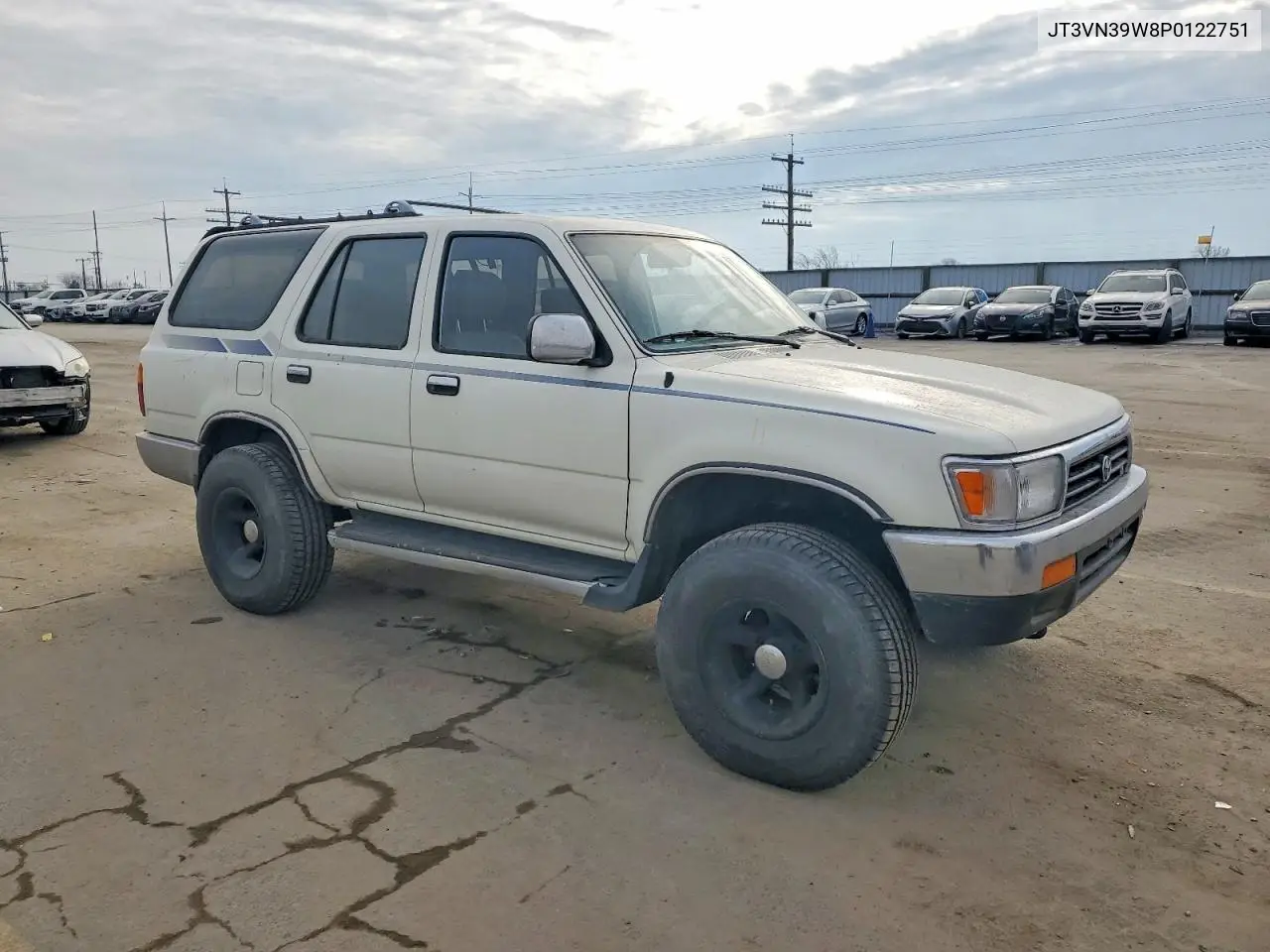 1993 Toyota 4Runner Sr5 V6 VIN: JT3VN39W8P0122751 Lot: 75224225