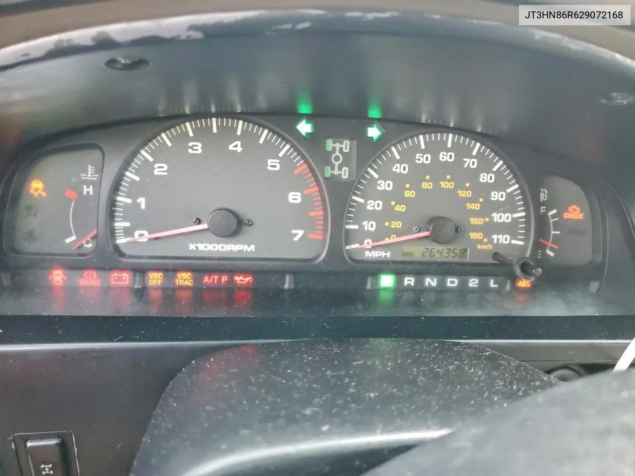 JT3HN86R629072168 2002 Toyota 4Runner Sr5
