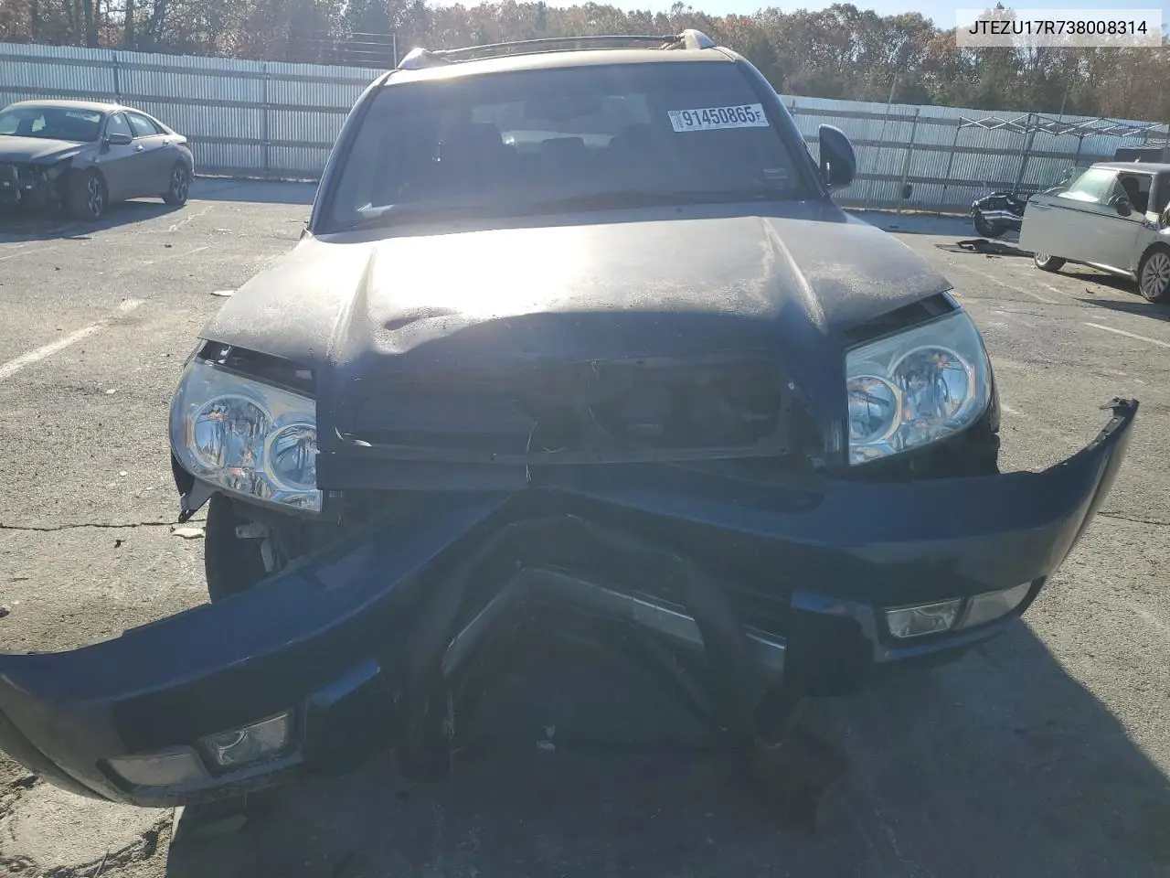 JTEZU17R738008314 2003 Toyota 4Runner Limited