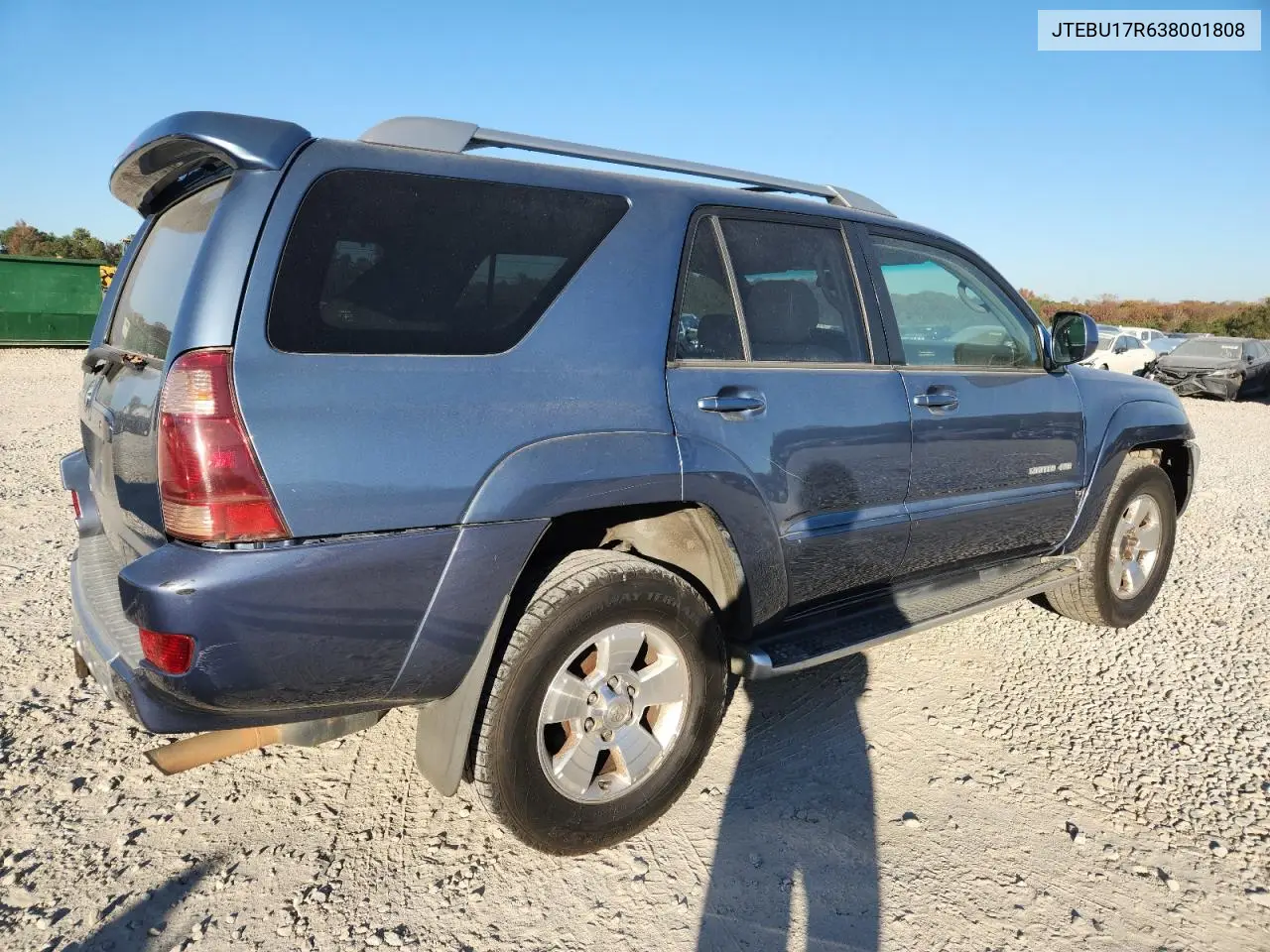 JTEBU17R638001808 2003 Toyota 4Runner Limited