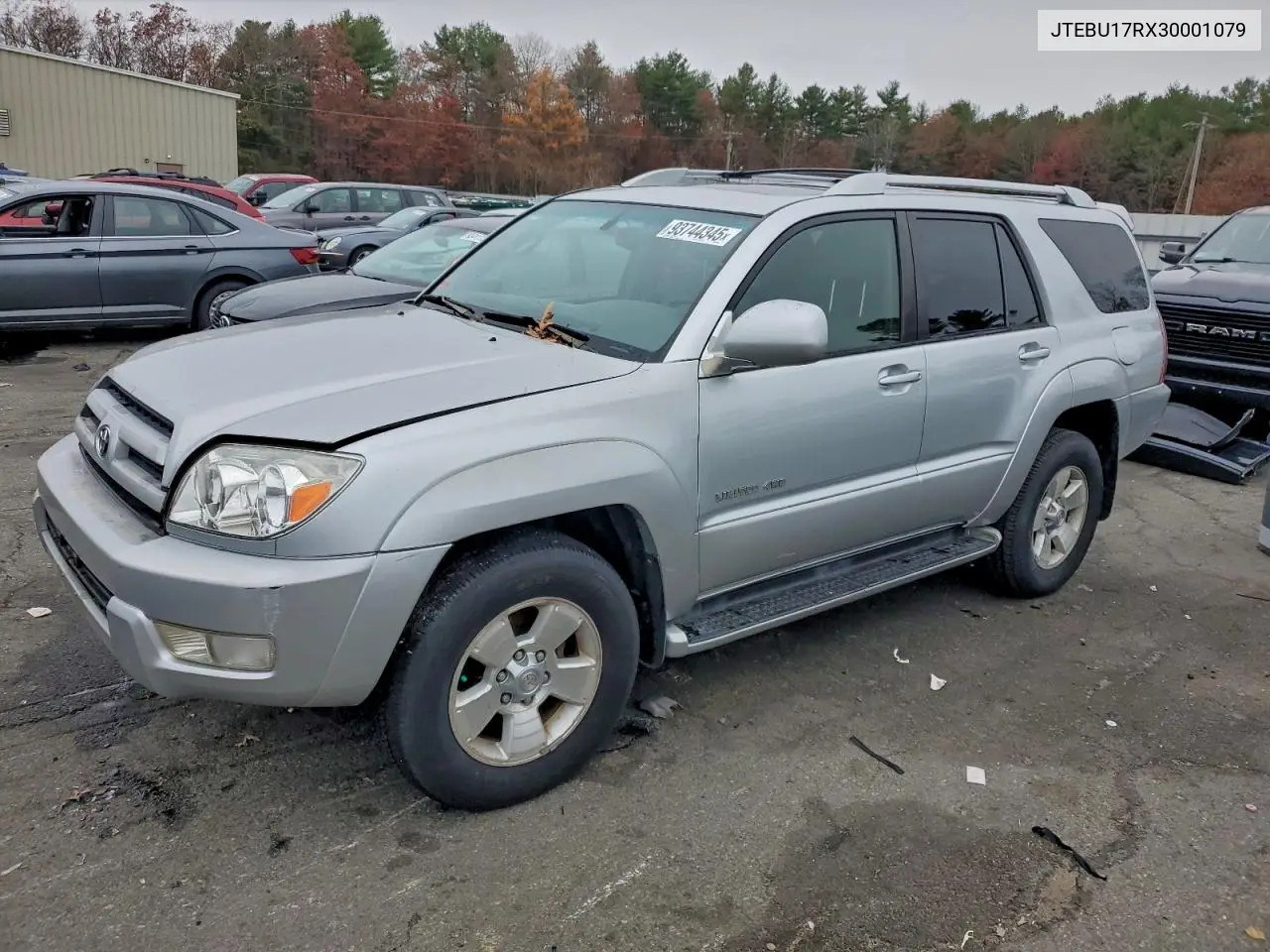 JTEBU17RX30001079 2003 Toyota 4Runner Limited