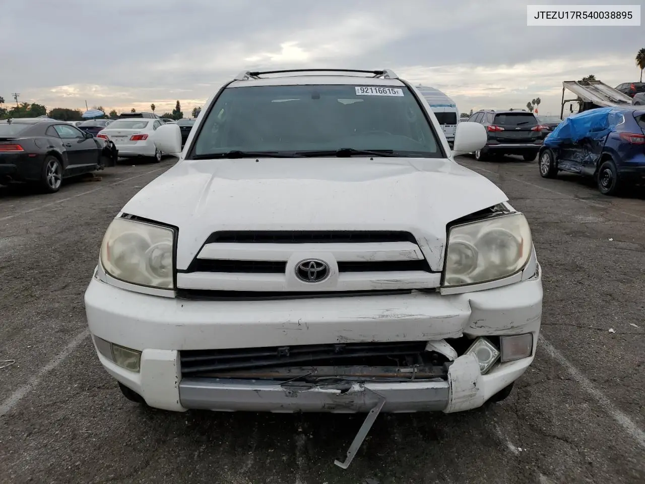 JTEZU17R540038895 2004 Toyota 4Runner Limited