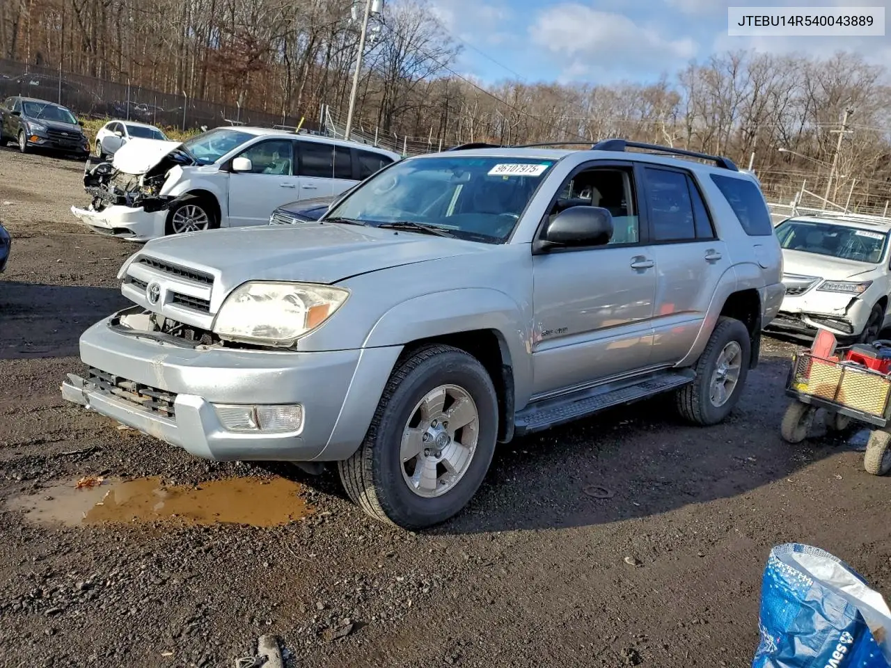 JTEBU14R540043889 2004 Toyota 4Runner Sr5