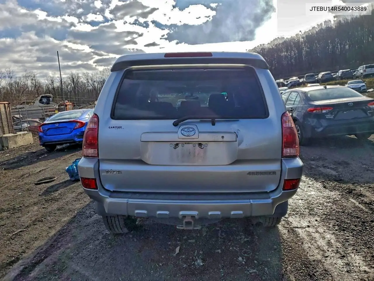 JTEBU14R540043889 2004 Toyota 4Runner Sr5