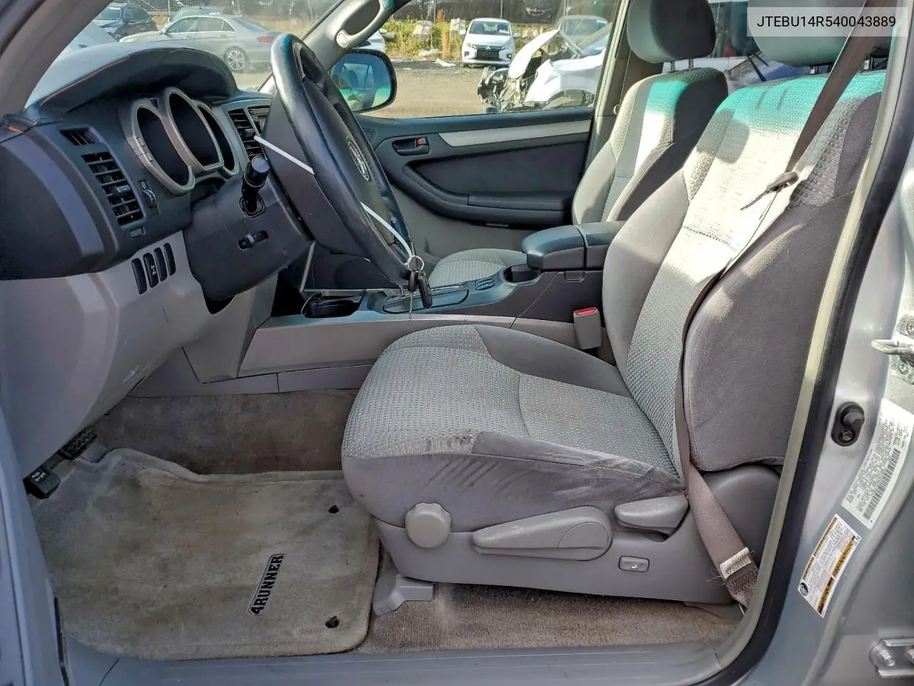 JTEBU14R540043889 2004 Toyota 4Runner Sr5