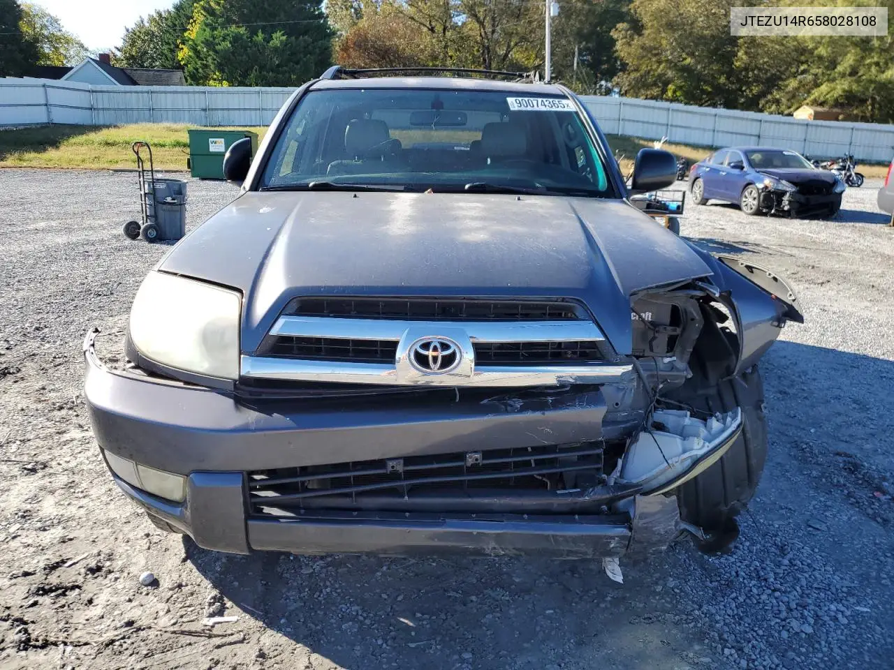 JTEZU14R658028108 2005 Toyota 4Runner Sr5