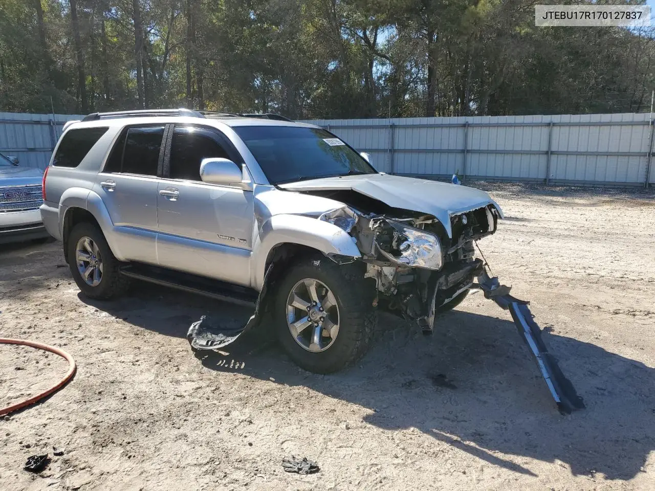 JTEBU17R170127837 2007 Toyota 4Runner Limited