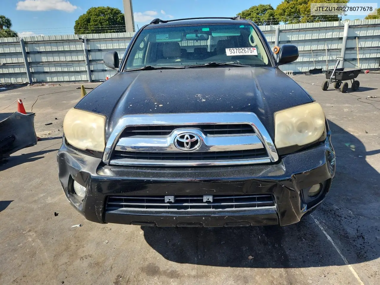 JTEZU14R278077678 2007 Toyota 4Runner Sr5