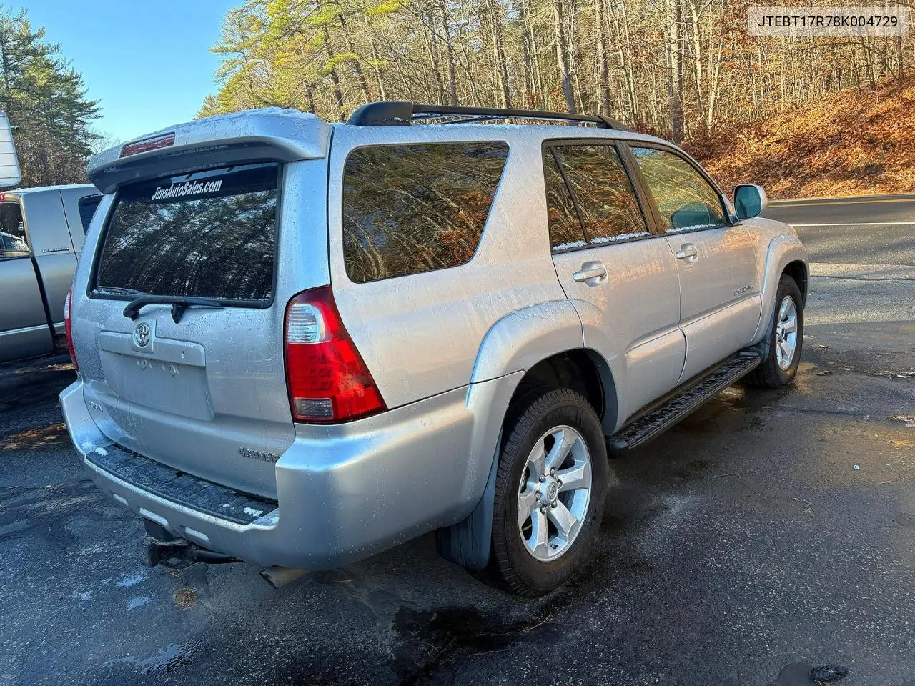 JTEBT17R78K004729 2008 Toyota 4Runner Limited