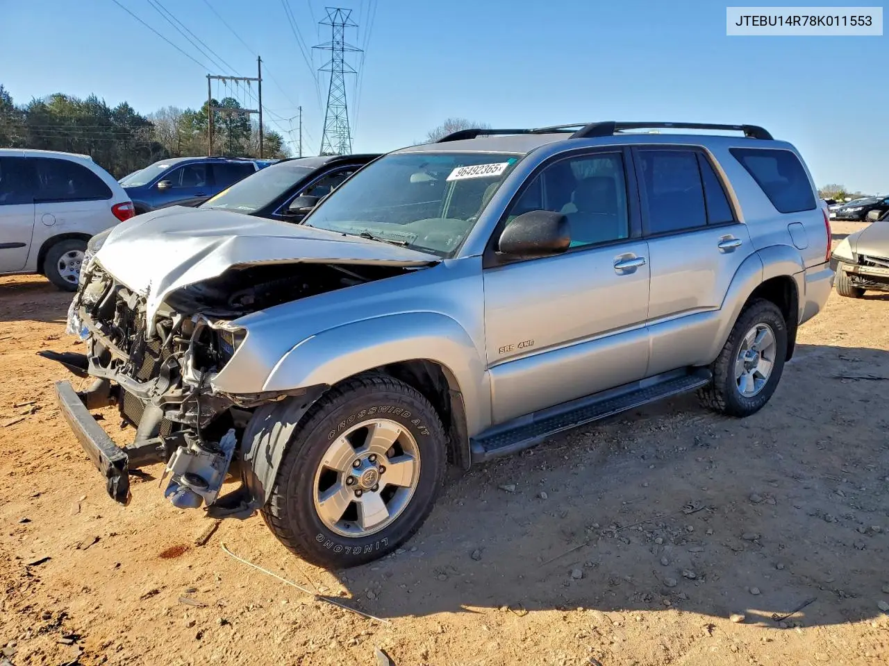 JTEBU14R78K011553 2008 Toyota 4Runner Sr5