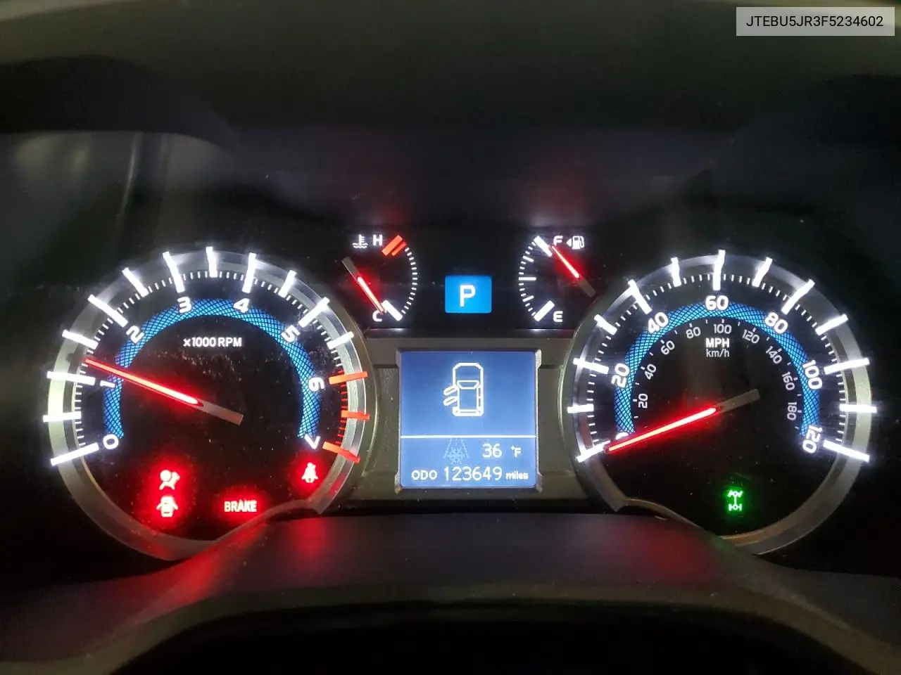 JTEBU5JR3F5234602 2015 Toyota 4Runner Sr5/Sr5 Premium