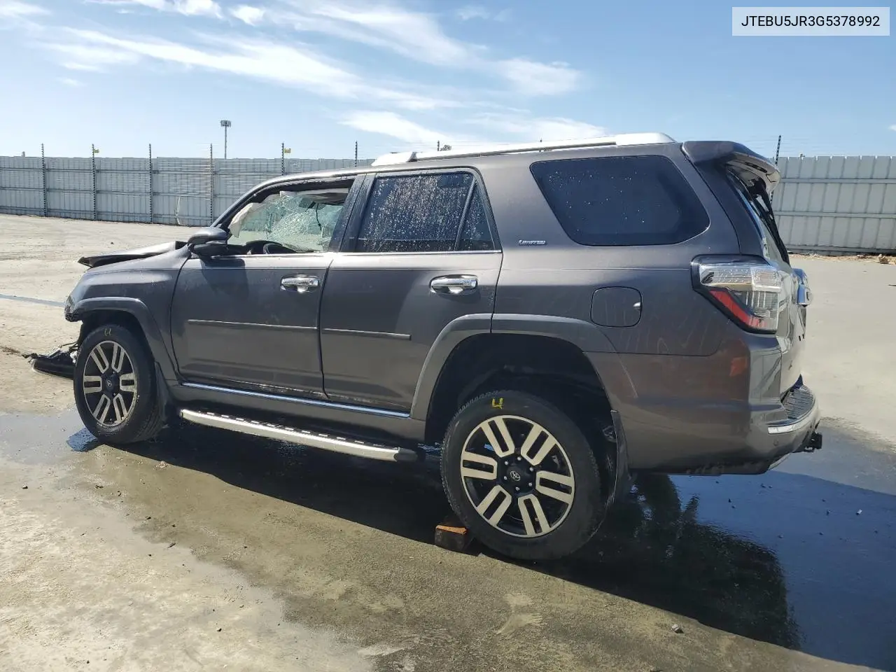 JTEBU5JR3G5378992 2016 Toyota 4Runner Sr5/Sr5 Premium