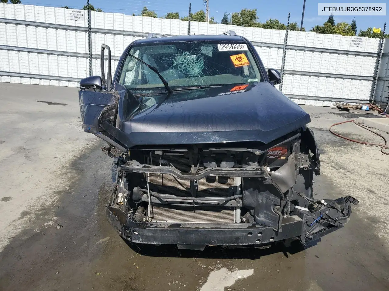 JTEBU5JR3G5378992 2016 Toyota 4Runner Sr5/Sr5 Premium
