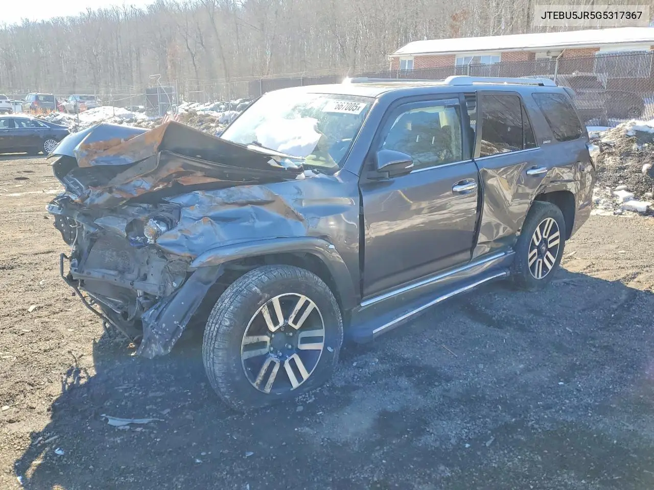 JTEBU5JR5G5317367 2016 Toyota 4Runner Sr5/Sr5 Premium