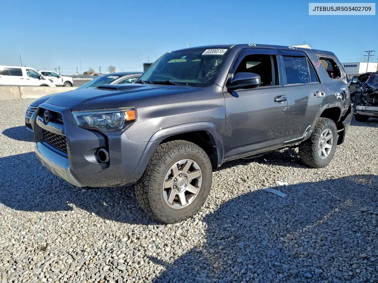 JTEBU5JR5G5402709 2016 Toyota 4Runner Sr5/Sr5 Premium