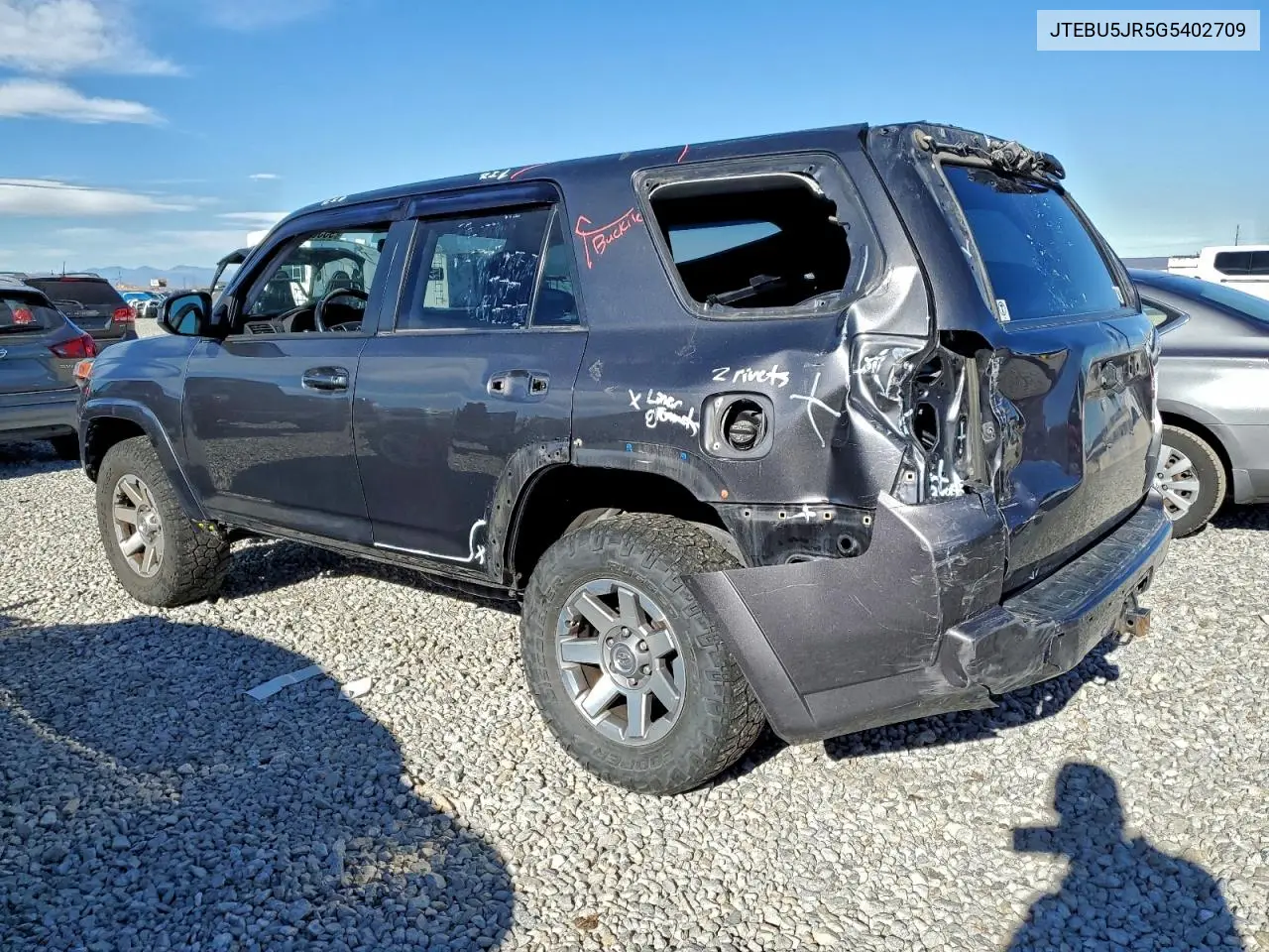 JTEBU5JR5G5402709 2016 Toyota 4Runner Sr5/Sr5 Premium