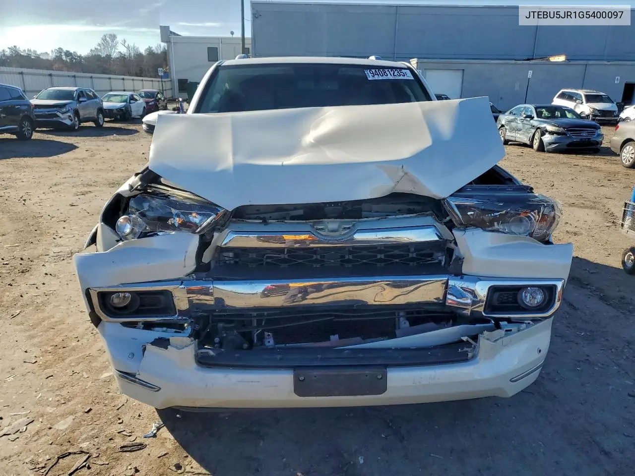 JTEBU5JR1G5400097 2016 Toyota 4Runner Sr5/Sr5 Premium