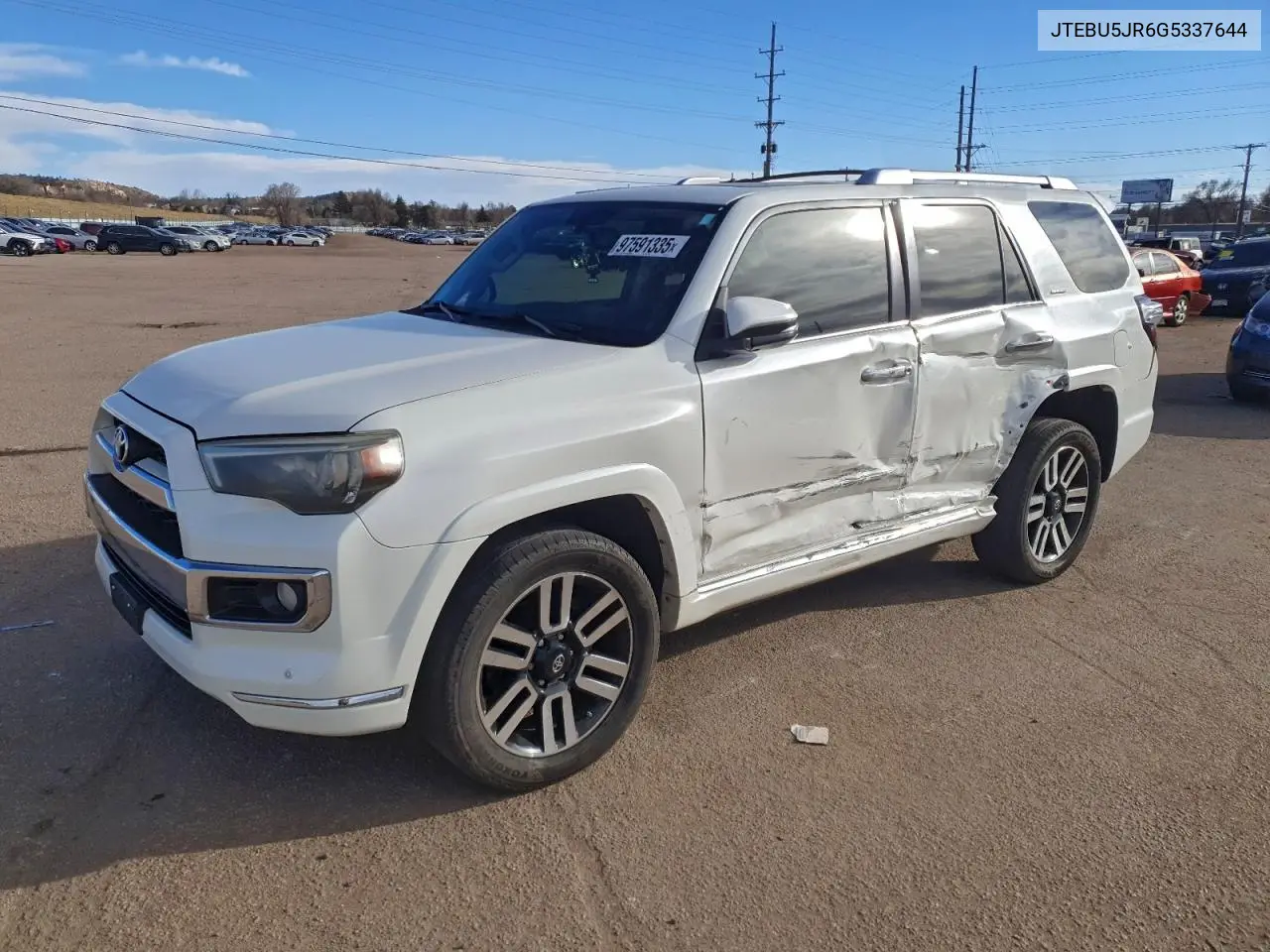 JTEBU5JR6G5337644 2016 Toyota 4Runner Sr5/Sr5 Premium