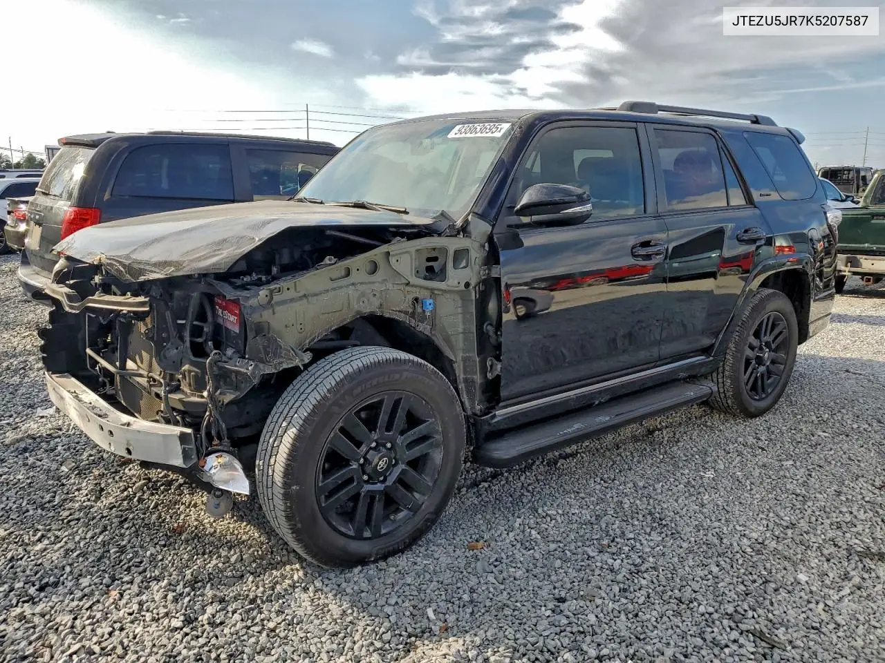 JTEZU5JR7K5207587 2019 Toyota 4Runner Sr5