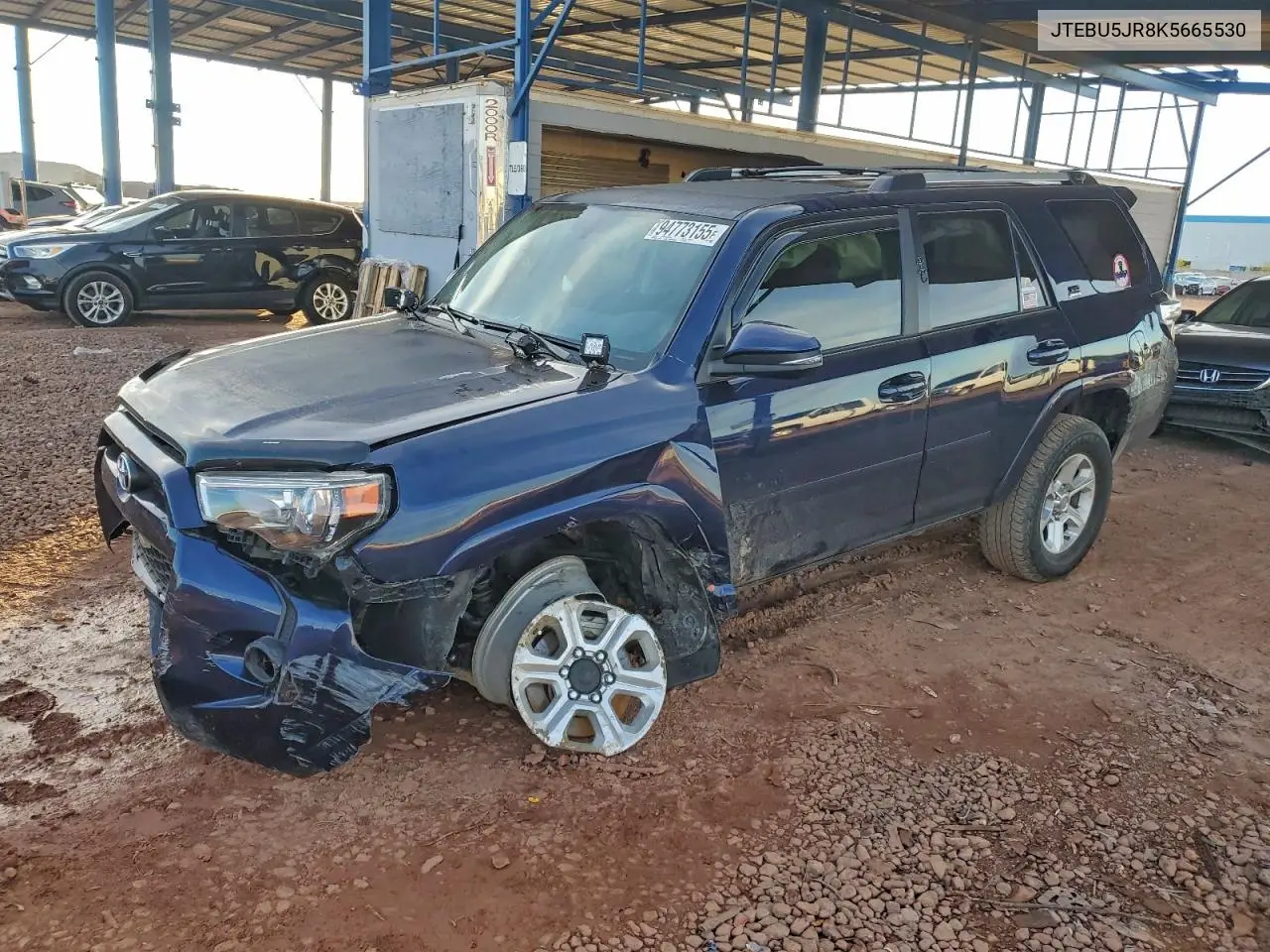 JTEBU5JR8K5665530 2019 Toyota 4Runner Sr5/Sr5 Premium