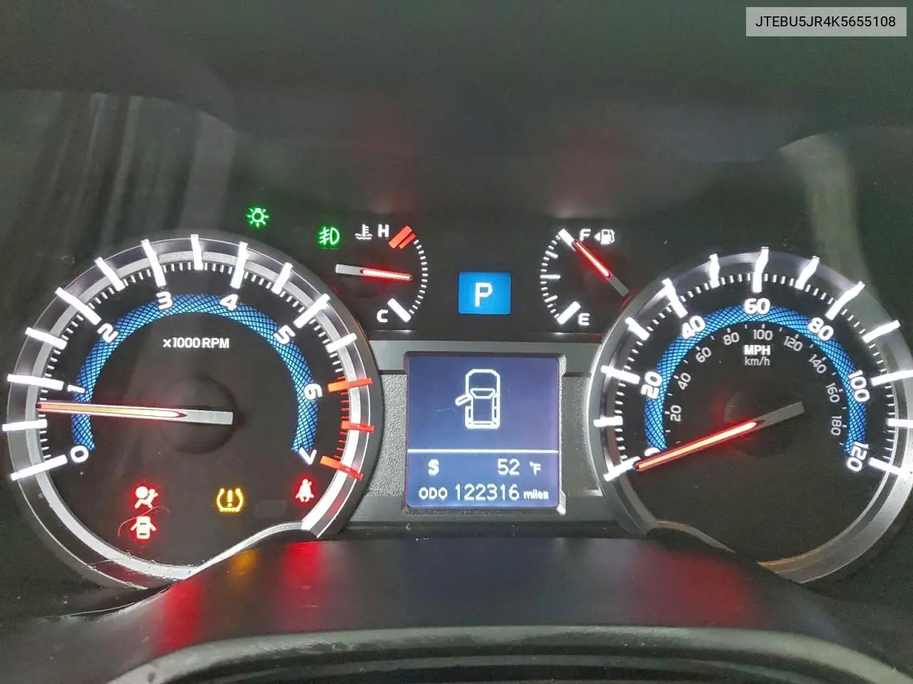 JTEBU5JR4K5655108 2019 Toyota 4Runner Sr5/Sr5 Premium