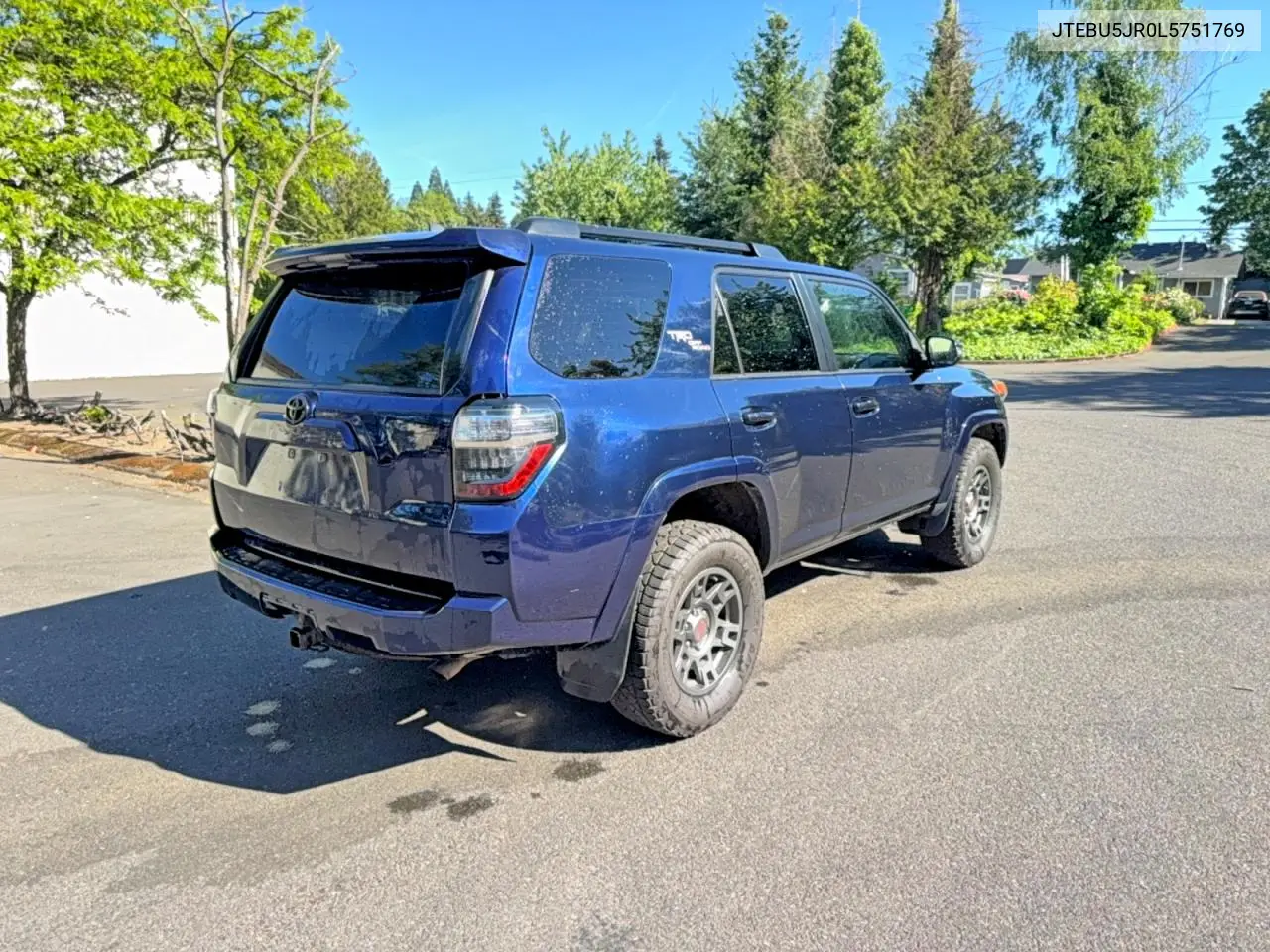 JTEBU5JR0L5751769 2020 Toyota 4Runner Trd Off-Road Premium