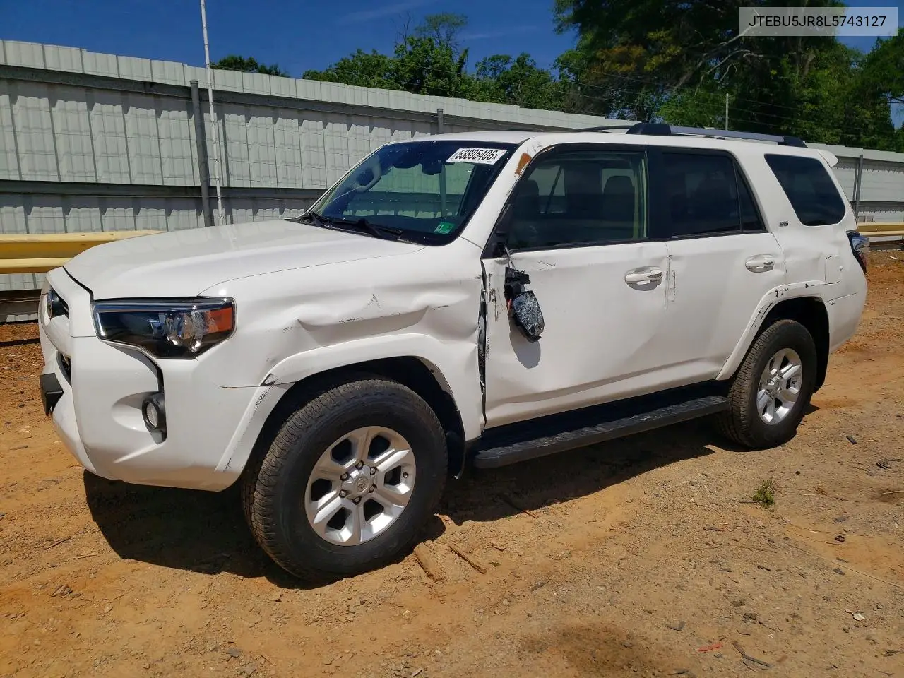 JTEBU5JR8L5743127 2020 Toyota 4 Runner Sr5