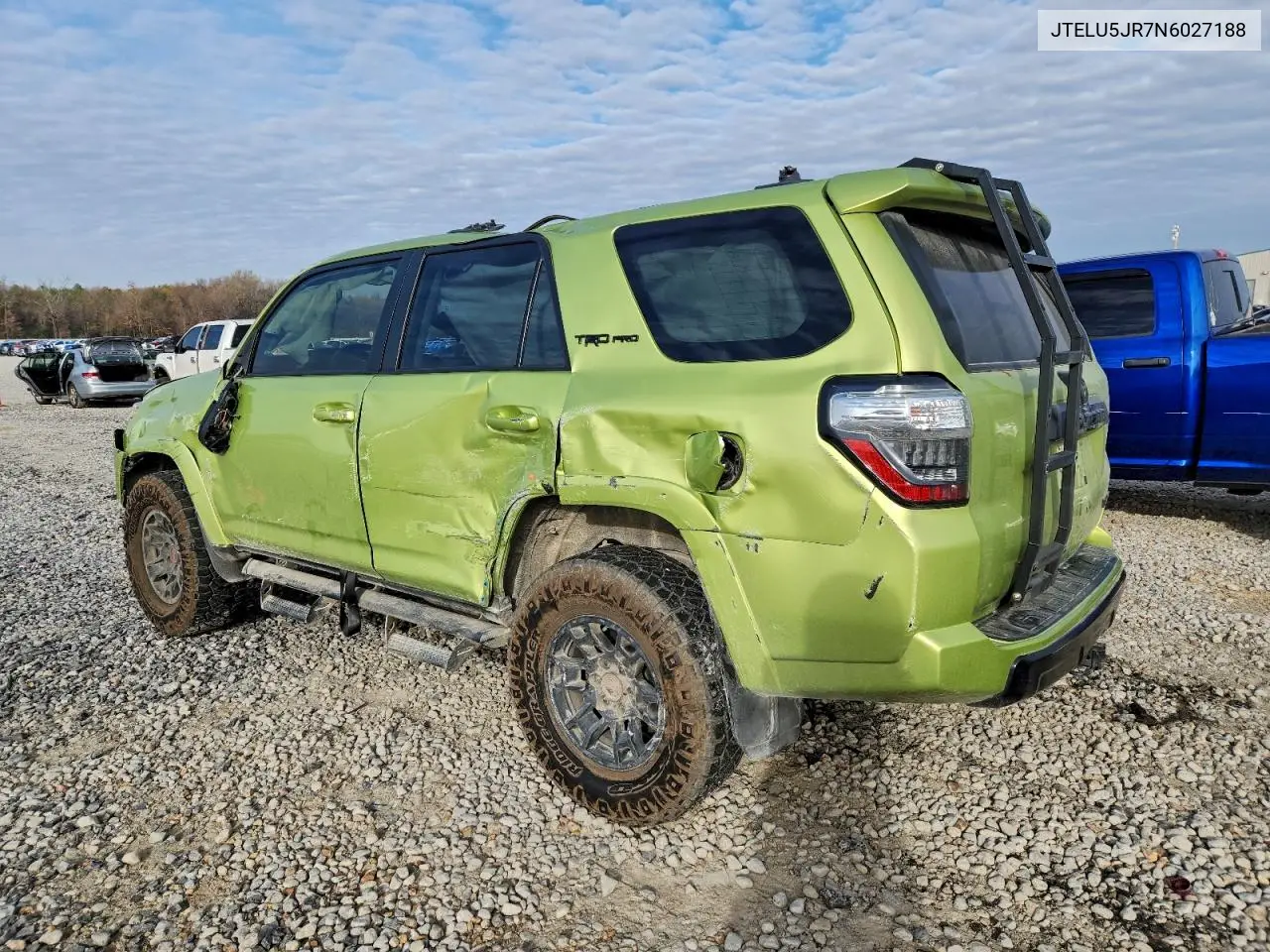 JTELU5JR7N6027188 2022 Toyota 4Runner Sr5 Premium