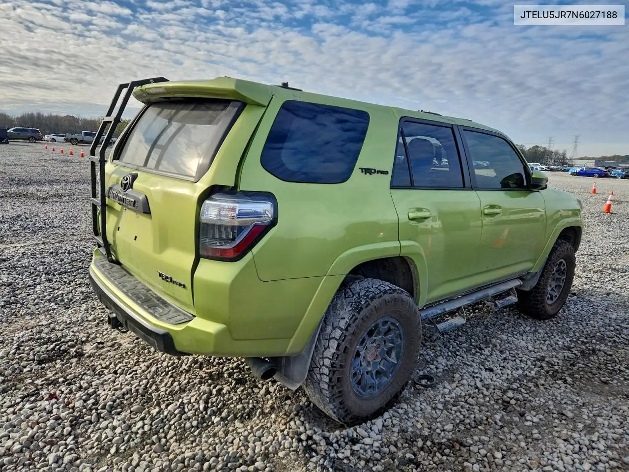 JTELU5JR7N6027188 2022 Toyota 4Runner Sr5 Premium