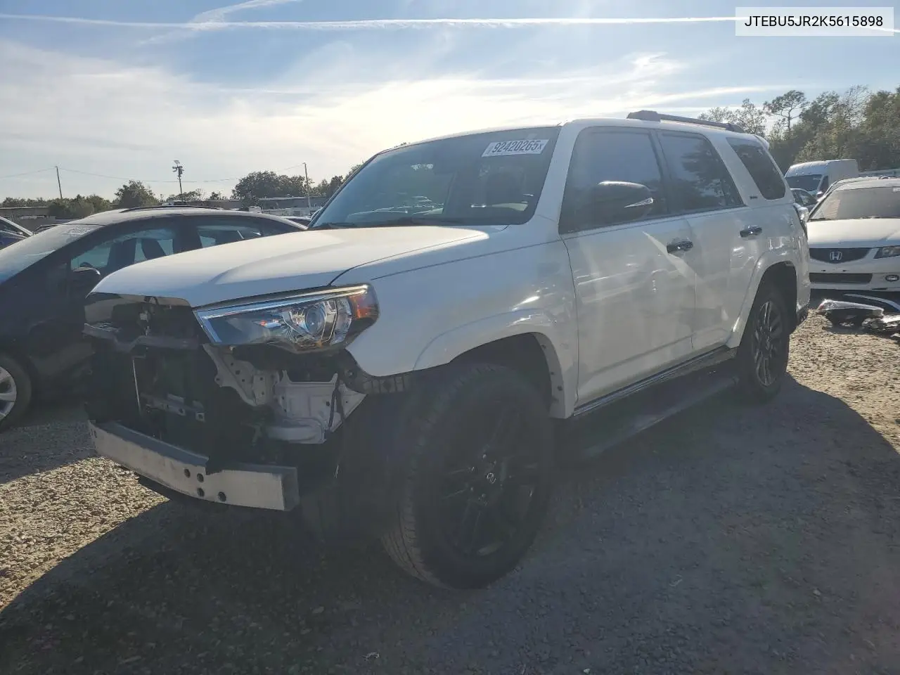 JTEBU5JR2K5615898 2019 Toyota 4Runner Sr5/Sr5 Premium
